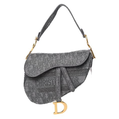 grey saddle bag dior|dior saddle bag oblique.